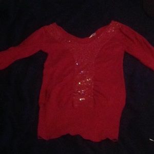 Sequin sweater dress or tunic top